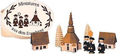 Miniaturen der Seiffener Handwerksschau Kurrende Seiffen